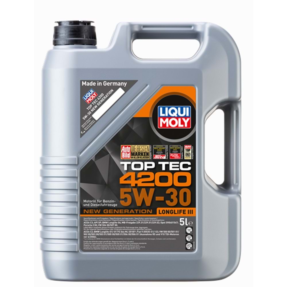 8973 LIQUI MOLY TOP TEC 5W/30 5 LT 4200