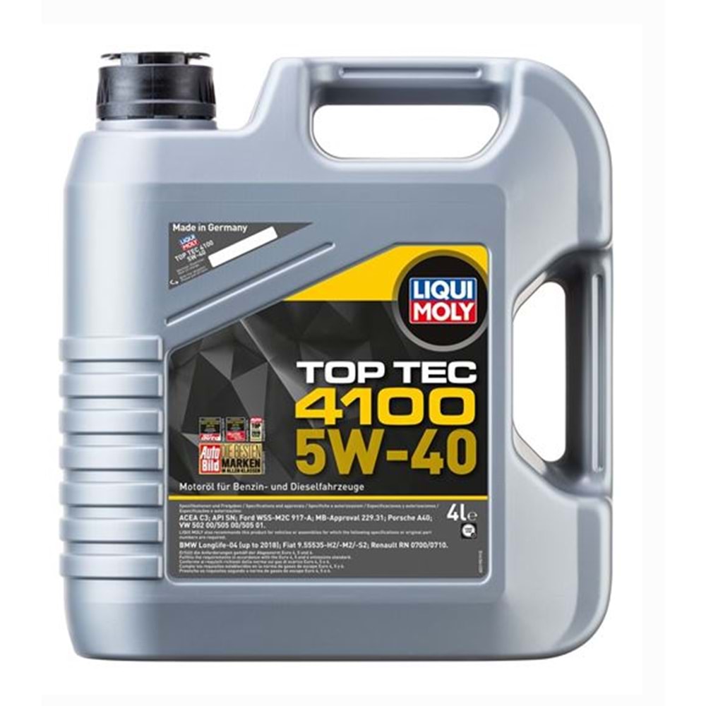 2195 LIQUI MOLY TOP TEC 4100 5W/40 4 LT