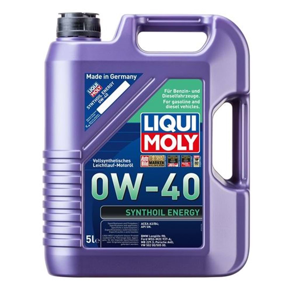 9515 LIQUI MOLY SYNTHOİL 0W/40 5 LT