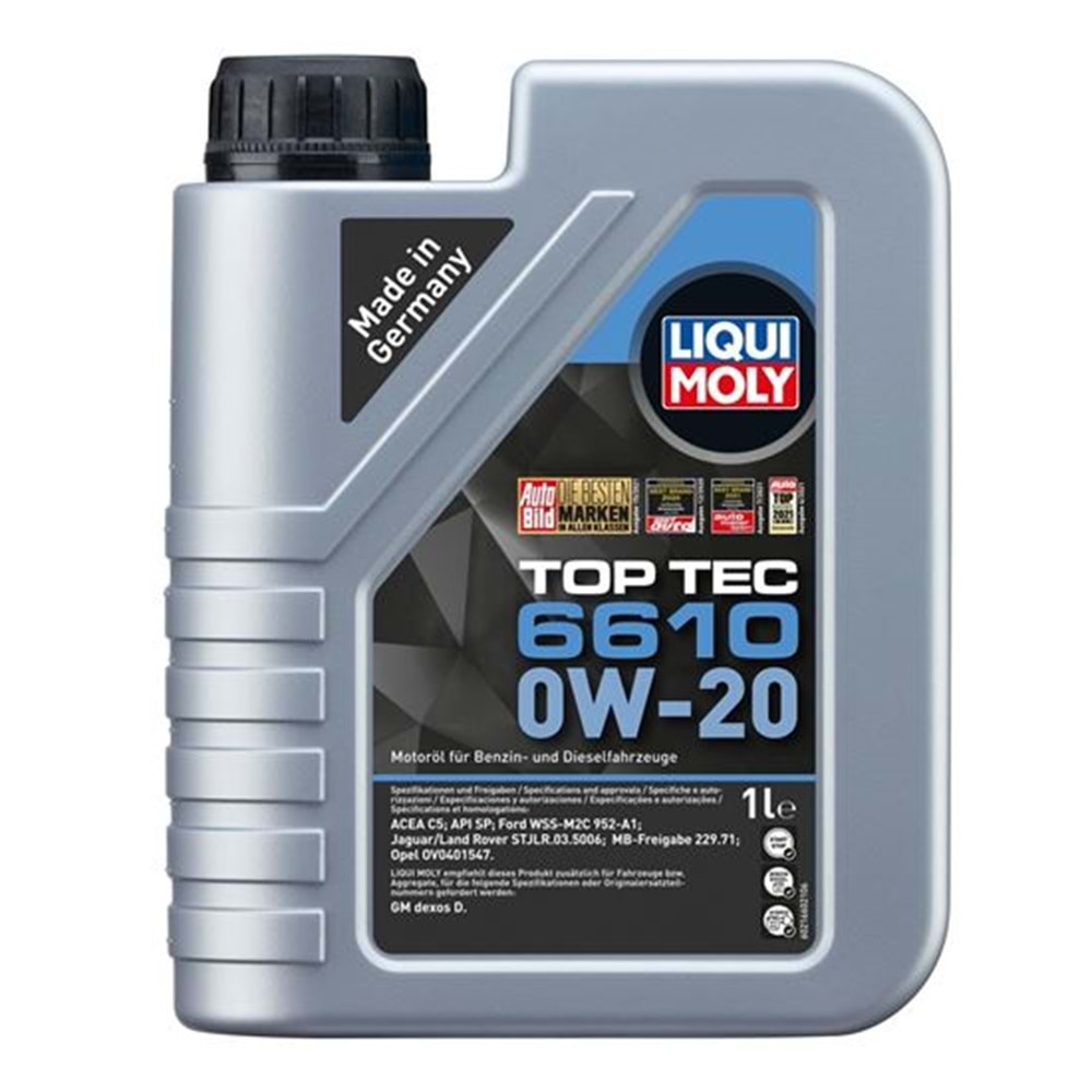 21660 LIQUI MOLY TOP TEC 6610 0W/20 1 LT