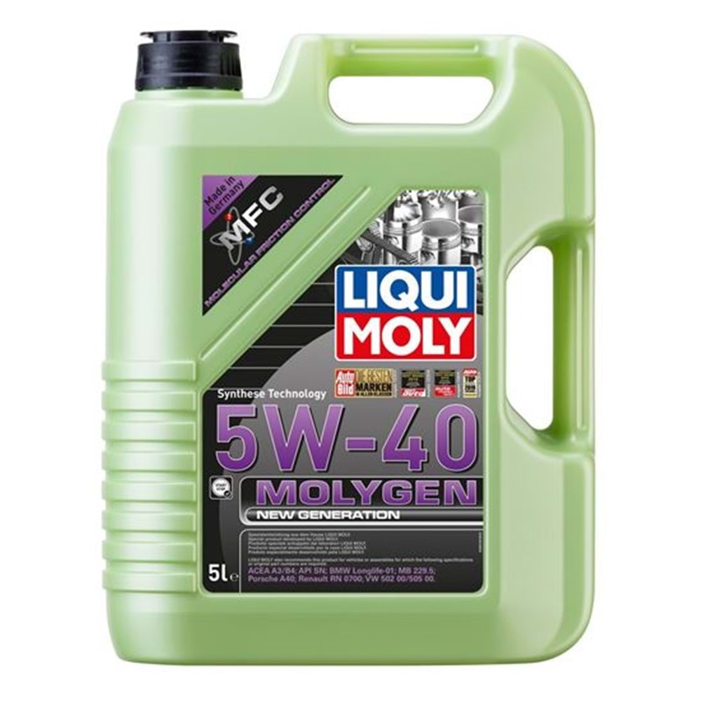 8536 LIQUI MOLY MOLYGEN 5W/40 5 LT