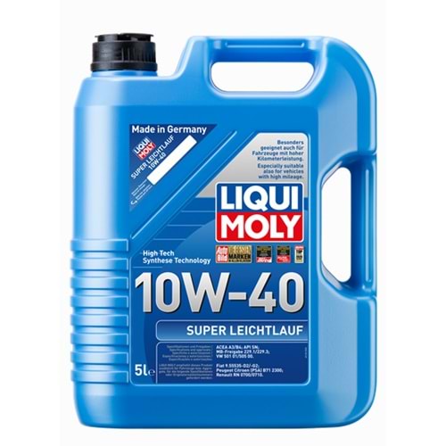 9505 LIQUI MOLY SUPER LEICTLAUF 10W/40 5LT