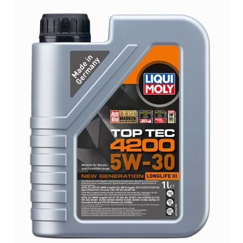 8972 LIQUI MOLY TOPTEC 4200 5W/30 NEW GENERATION 1 LT