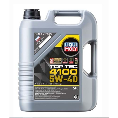 9511 LIQUI MOLY TOP TEC 4100 5W/40 5