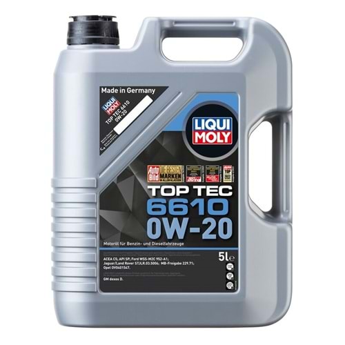 21662 LIQUI MOLY 0W/20 MOTOR YAĞI TOP TEC 6610 5 LT
