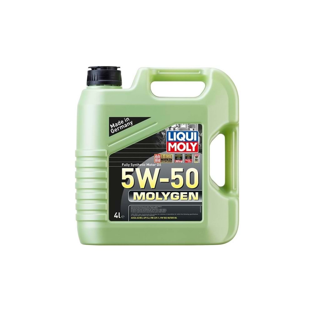 2543 LIQUI MOLY 5W/50 TAM SENTETİK MOTOR YAĞI MOLYGEN NEW GENERATION 4 LT